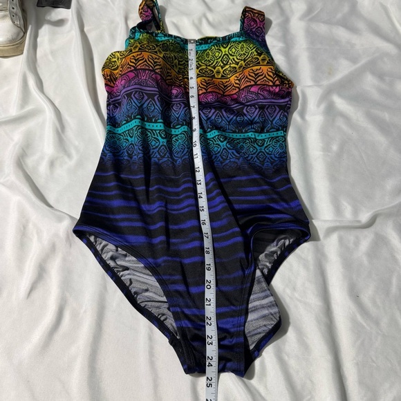 Longitude One Piece Bathing Suit Multicolour Pattern Size - Picture 10 of 14